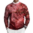 thumbnail image 2 of LWavelet Men's Floral & Heart Sweater - Artistic Pattern, Great for Valentine's Day Celebrations & Romantic Occasions Vermilion 4XL, 2 of 6
