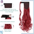 thumbnail image 5 of Dulchany Curly Ponytail Extension 18 Inch Heat Resistant Synthetic Natural Wavy Hairpiece Wrap Around Pony Tail Hair Extensions, 5 of 7