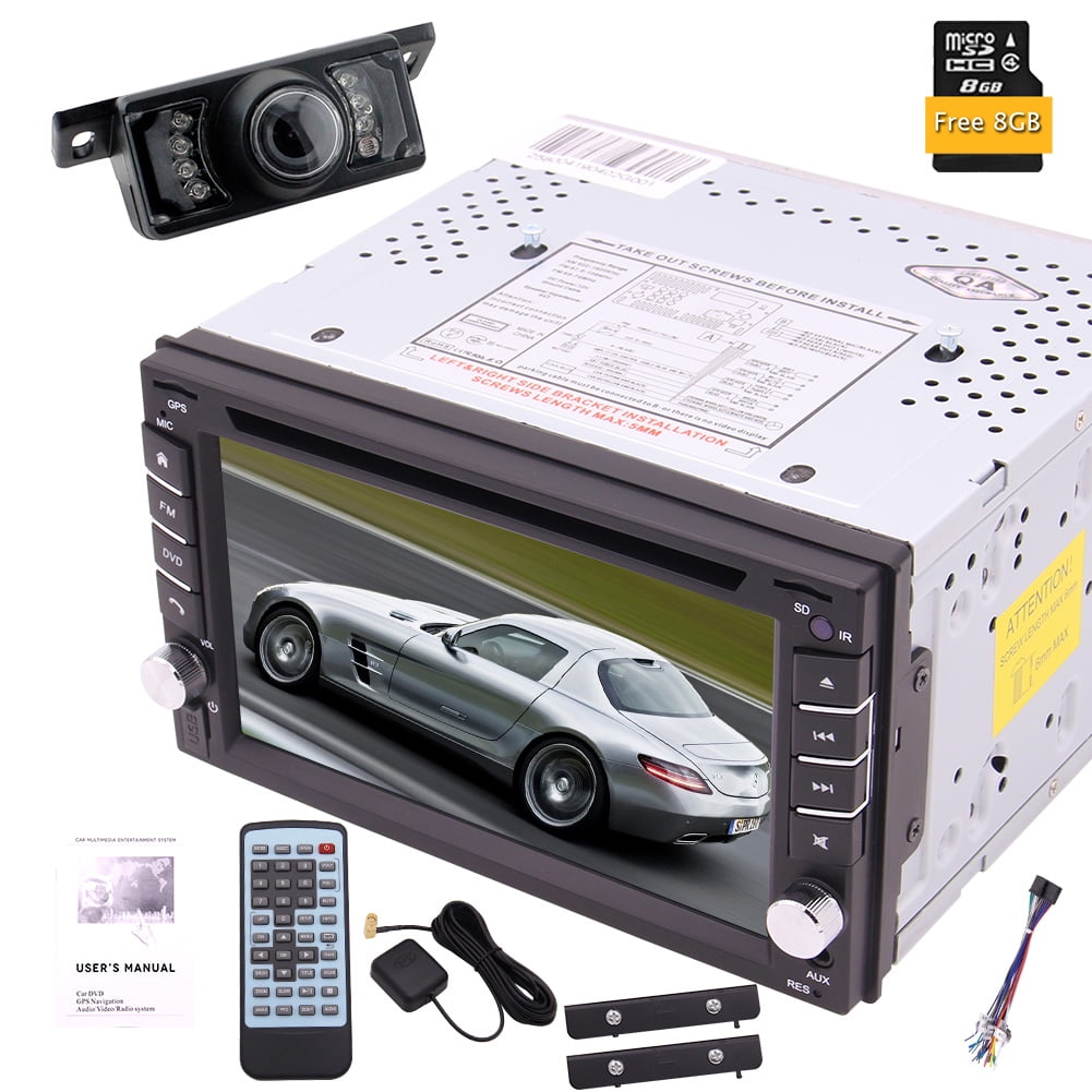6.2 inch Double Din Touch Screen Car Stereo 2 DIN In Dash DVD CD Player