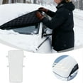 thumbnail image 2 of Windproof Half Tarp Car Cover for Snow, Cold Weather Sunroof Cover for Overnight Parking, Vehicle Protection for Travel, Garage, School, and Outdoor Holiday Use, 2 of 7