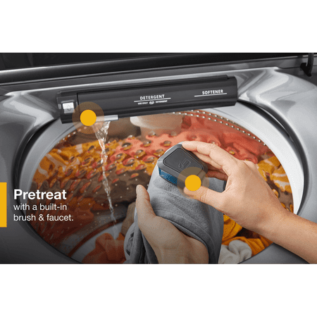Whirlpool - 4.7 Cu. Ft. Top Load Washer with Pretreat Station - Chrome Shadow