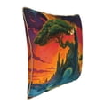 thumbnail image 2 of Xecao Abstract Tree Castle Print Soft Velvet Decorative Throw Pillow Covers, Square Cushion Cases for Bed, Sofa, Living Room, Car, and Indoor Outdoor Use-16"x16", 2 of 8