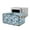 Blue Butterfly Flower, variant on ZIATUBLES Dragonfly Flower Print Toaster Oven Cover Linen-Look Polyester Fabric Appliance Dust Cover Large Size Stain Resistant Kitchen Countertop Decor Organization, 22.5" x 18.5" x 13"