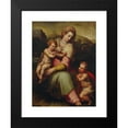 thumbnail image 2 of Giovanni Battista Naldini 15x18 Black Modern Framed Museum Art Print Titled - Madonna and Child with the Infant Saint John the Baptist, 2 of 5