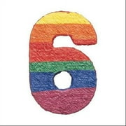 Number 6 Flat 21 1/2in x 15 1/2in Pinata