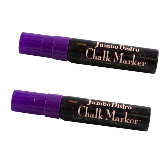 Marvy Uchida Jumbo Point Chalk Markers, Purple, 2/Pack