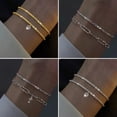 thumbnail image 3 of GKNET 925 Silver Plated Shiny Multilayer Bracelet Chain Bangle Women Jewellery Gift-Sliver Bracelet#10, 3 of 9