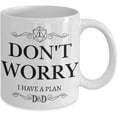 thumbnail image 2 of Dont Worry I Have A Plan D&D Mug DnD D20 Dungeons and Dragons Tabletop RPG Gamer Funny 11oz or 15oz White Ceramic Nerd Geek Coffee Tea Cup for Men o, 2 of 2