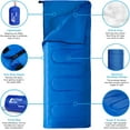 thumbnail image 2 of Active Era Camping Sleeping Bag for Adults - Warm, Compact, Lightweight Polyester Sleeping Bag for Camping Adult - Indoor & Outdoor Summer Camping Sleeping Bags for Adults, Boys and Girls, 2 of 8
