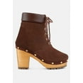 thumbnail image 2 of MAAYA Brown Handcrafted Collared Suede Boot, 2 of 7