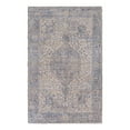 thumbnail image 3 of Unique Loom Chenille Jute Collection Area Rug - Amba (5' 3" x 8' Rectangle Blue/Ivory), 3 of 6