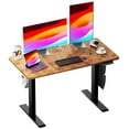 thumbnail image 5 of CHITOOMA Electric Standing Desk with Storage Bag, 48" x 24" Adjustable Height Sit to Stand Desk with 4 Memory Pre-Set, Headphone Hook for Home Office, Rustic Brown, 5 of 8