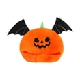 thumbnail image 1 of Disfraz de cosplay de dibujos animados con sombrero de calabaza de peluche para fiesta, espectáculo y carnaval., 1 of 9