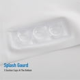 thumbnail image 4 of Bath Bliss 2 Pack PVC Splash Guard Bathroom Shower Liner in Solid White, 4 of 5