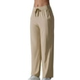 thumbnail image 1 of Timegard Womens Workout Pants Drawstring Trackpants Breathable Lightweight Outdoor Gym Pants with Pockets, 1 of 4