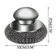thumbnail image 5 of Yunuuuoa 2 Packs Stainless Steel Scrubber Brush with Replaceable Pads, Rust-Resistant Steel Wool Scouring Pad for Pots Pans Cookware Grill Sink Kitchen Cleaning, Durable Detachable Scrub Brush Handle, 5 of 9