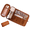 Mocha Brown (Single Pack), variant on Professional Makeup Brush Travel Case, Waterproof Vegan Leather Cosmetic Pouch for Vanity and Toiletry Storage, Slim Portable Makeup Tool Organizer, Desert Rose