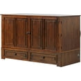 thumbnail image 4 of Mega Solutions McCutchen Solid Wood Murphy Storage Bed (Queen, Tobacco), 4 of 6
