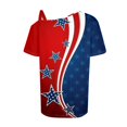 Clearance sale! Lofdl Patriotic Shirts For Women Sexy Cold Shoulder 4th