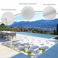 thumbnail image 3 of Spring Hydrangeas Outdoor Rug for Patio/Deck/Porch, Non-Slip Large Area Rug 4 x 6 Ft, Purple Floral Butterfly Leaves Indoor Outdoor Rugs Washable Area Rugs, Reversible Camping Rug Carpet Runner, 3 of 8