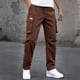 thumbnail image 1 of Ceisia Men's All-Season Solid Color Outdoor Gift Workwear Pants Multi-Pocket Elastic Drawstring Waist Breathable for Casual F itness Daily Wear, 1 of 9