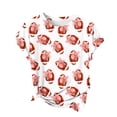 thumbnail image 5 of Frnrwgo Women's Casual And Fashionable Printed T-shirt With Round Neck And Short Sleeved Top, 5 of 6