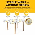 thumbnail image 4 of Easter Table Cloths for 6 Foot Rectangle Tables, Spring Watercolor Bunny Eggs Daisy Flowers Patio Waterproof Elastic Fitted Tablecloths, Washable Rectangular Table Cover for Camping, 4 of 8