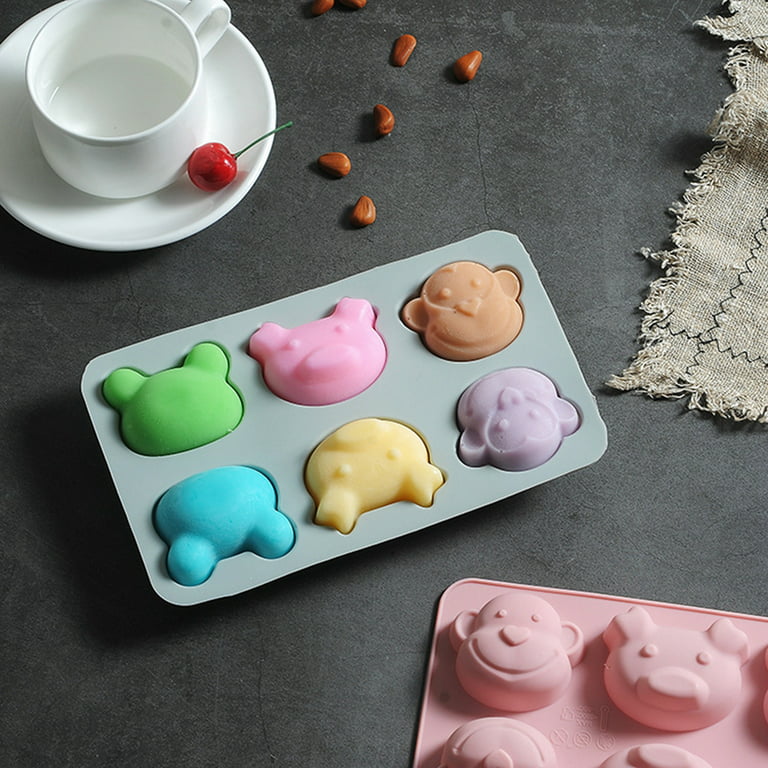 Bear Silicone Mold DIY Animal Moulds Handmade Gypsum Soap Making Chocolate  Cake Tools