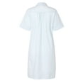 thumbnail image 3 of Richie House Women's Medium Style Cotton Shirt Pajama Dress RHW2814-B-S, 3 of 7
