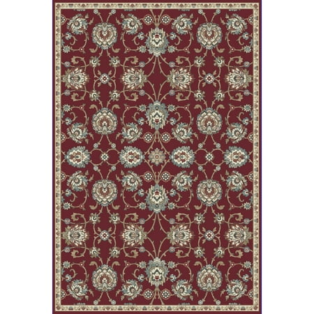 Dynamic Rugs Cappella Traditional Medallion Red Area Rug (2'2 x 10'10)