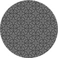 thumbnail image 1 of Ahgly Company Indoor Round Patterned Dark Gray Novelty Area Rugs, 10' Round, 1 of 6