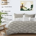 thumbnail image 3 of Cal King 4 Piece Bedding Set Abstract Dandelion on Grey Soft Breathable Duvet Cover and Pillowcase,Vintage Blossom Floral Duvet Cover Set Washable Bed Sheets for Bedroom Dormitory Guest Room, 3 of 9