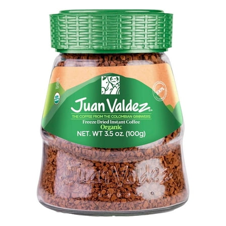 Juan Valdez Organic Freeze Dried Instant Coffee | 95g (3.35 oz) | Flavored Colombian Instant Coffee
