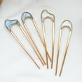 thumbnail image 2 of Visland 4PCS Women U Shape Hair Fork Hair Stick, Alloy Vintage Hair Chignon Pins Hair Pins, 2 of 8