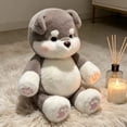 thumbnail image 4 of ZhangC Running Husky Plush, 17.7Inch Moving Legs Stuffed Animal Toy, Soft and Cuddly Farm Animal Doll, Desktop Fidget Soft Cuddly Pal Sensory Gift for Office Bedroom, 4 of 6