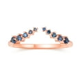 thumbnail image 2 of Wedding Ring 18K Rose Gold Created Sapphire Rings for Women, 2 of 5