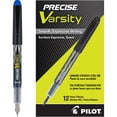 thumbnail image 1 of PILOT Precise Varsity Pre-Filled Fountain Pens, Medium Point Stainless Steel Nib, Blue Ink, 12-Pack (90011), 1 of 6