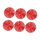 thumbnail image 2 of Posavasos de PVC reutilizables resistentes al calor para decoración del hogar, 6 unidades Rojo, 2 of 9