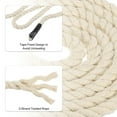 thumbnail image 3 of Uxcell Natural Twisted Cotton Rope 3 Strand Thick Cotton Rope Tug 0.79" x 24.61ft White, 3 of 7