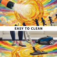thumbnail image 5 of Watercolor Sun Outdoor Rug for Patio/Deck/Porch, Non-Slip Large Area Rug 5 x 7 Ft, Cartoon Summer Colorful Rainbows Waves Indoor Outdoor Rugs Washable Area Rugs, Reversible Camping Rug Carpet Runner, 5 of 8