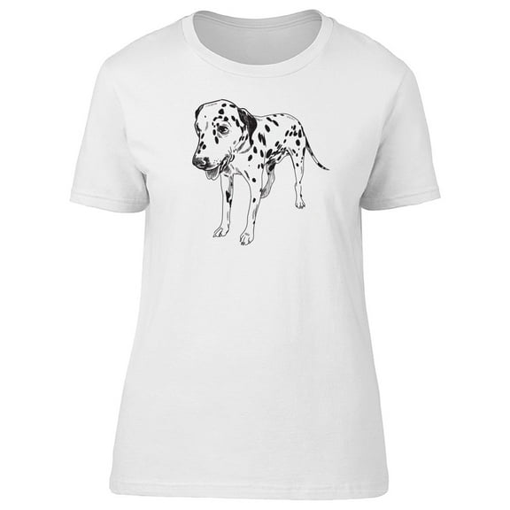 Watercolor Dalmatian Sketch Tee Women's -Image by Shutterstock