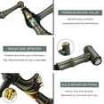 thumbnail image 6 of Wowow Double Handle 8 Inch Centerset Bridge Kitchen Faucet with Side Sprayer,Solid Brass Kitchen Faucet in Antique Bronze, 6 of 8