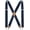 A1-navy Blue, variant on Suspenders for Men X-Back 1.4" Adjustable Elastic Suspender Braces Strong 4 Clips for Work Trousers Wedding