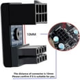 thumbnail image 2 of HUGFEGWE 2pcs/lot ATX 8Pin 8P EPS Male to Female 360 Degree Up Down Angled Power Header Adapter for CPU 12V, not Work for PCI-E Power for Graphics Card CJ25311-4675, 2 of 8