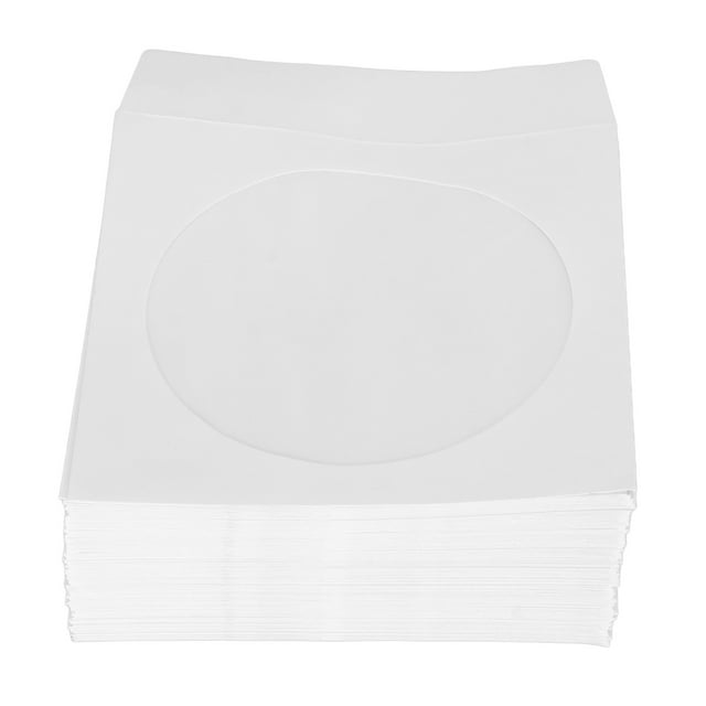 Fundas Para CD, Sobres Para CD De 4,9 Pulgadas De Ancho, 100 Piezas Para La Familia