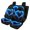 Heart-Shaped Dolphin Pattern, variant on Pzuqiu Car Seat Covers Full Set Easy to Install Polyester, Compatible with Sedan Seats SUV Seats, for most Cars Trucks, Leopard Print