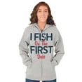 thumbnail image 3 of Fishing Girls Cute Flirty First Date Zip Hoodie Sweatshirt Women Brisco Brands X, 3 of 5