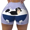 thumbnail image 2 of Goofa Bernese Mountain Dog Sitting Bath Tub Printed Workout Shorts Women Seamless Scrunch Butt Lifting High Waisted Gym Booty Shorts Elastic Workout Shorts-XX-Large, 2 of 8