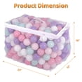 thumbnail image 3 of BalanceFrom 1200-Count Play Pit Balls Toy Set for Kids with Mesh Bags, Pastel Colors, 3 of 8