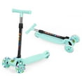 thumbnail image 2 of 3 Trottinette pour Enfants à Propulsion, Led, Hauteur Réglable, Trottinette pour Tout-Petits - Vert, 2 of 7